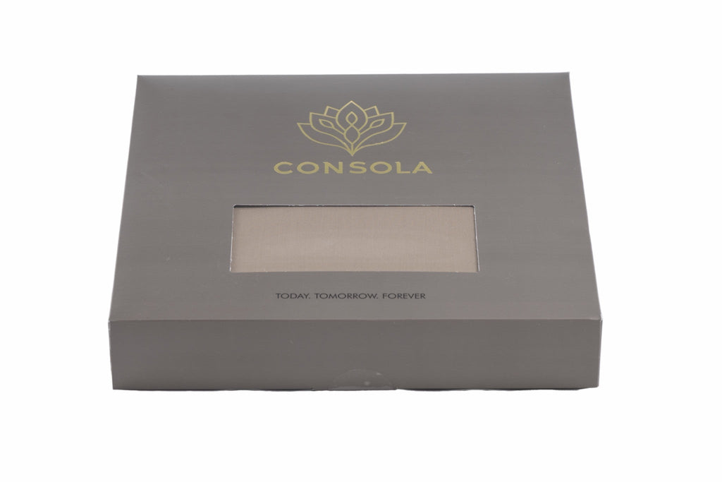 Consola Bäddset Satin Brunt