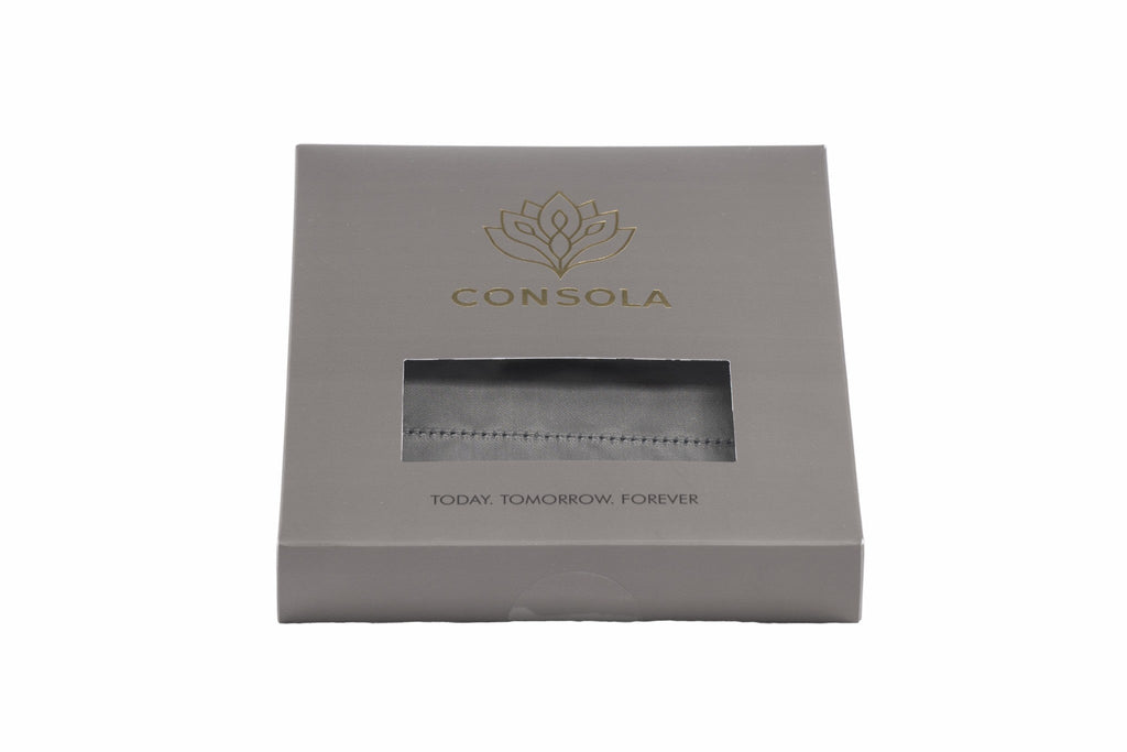 Consola Örngott Satin Mörkgrått