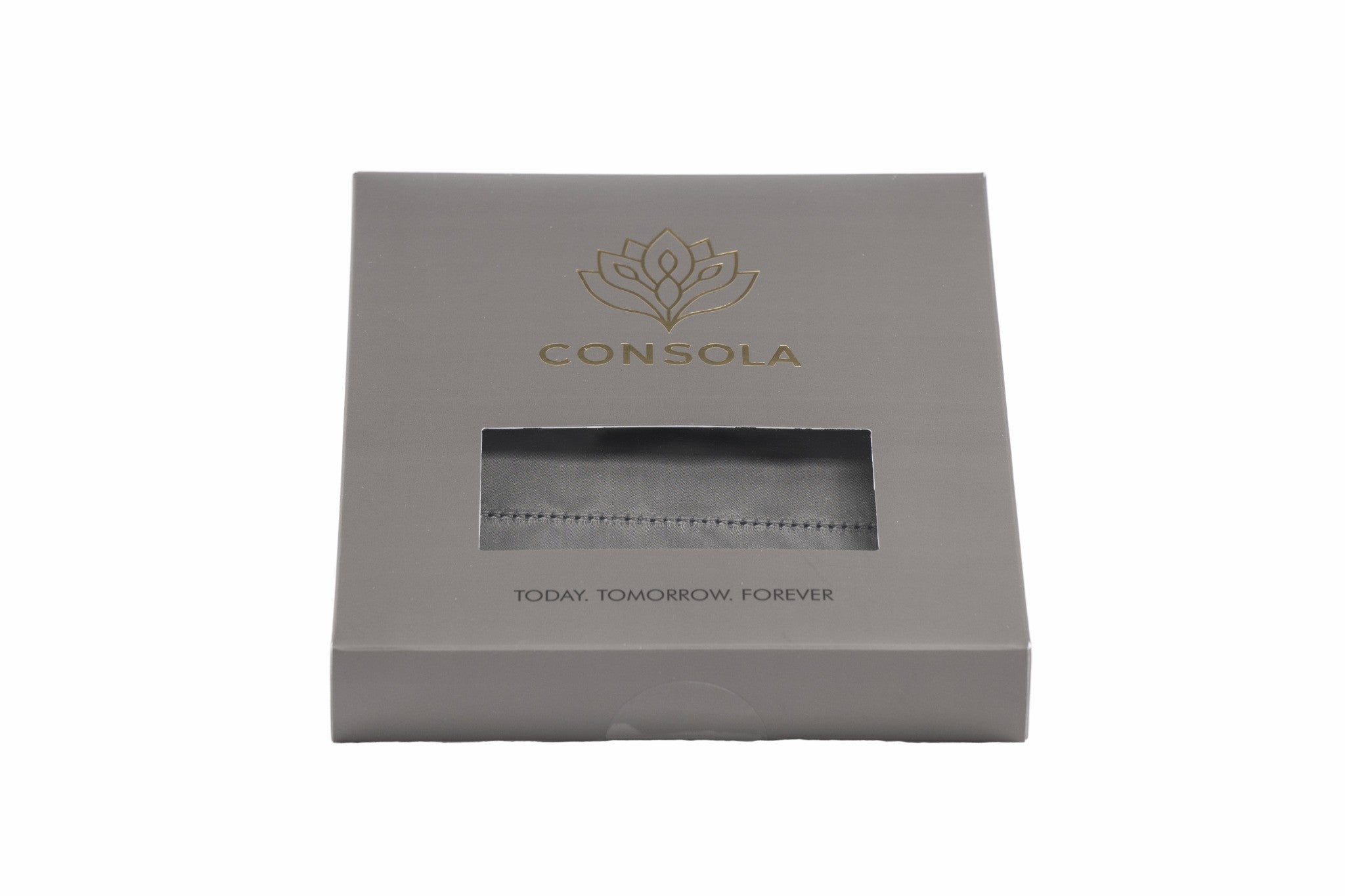 Consola Örngott Satin Mörkgrått