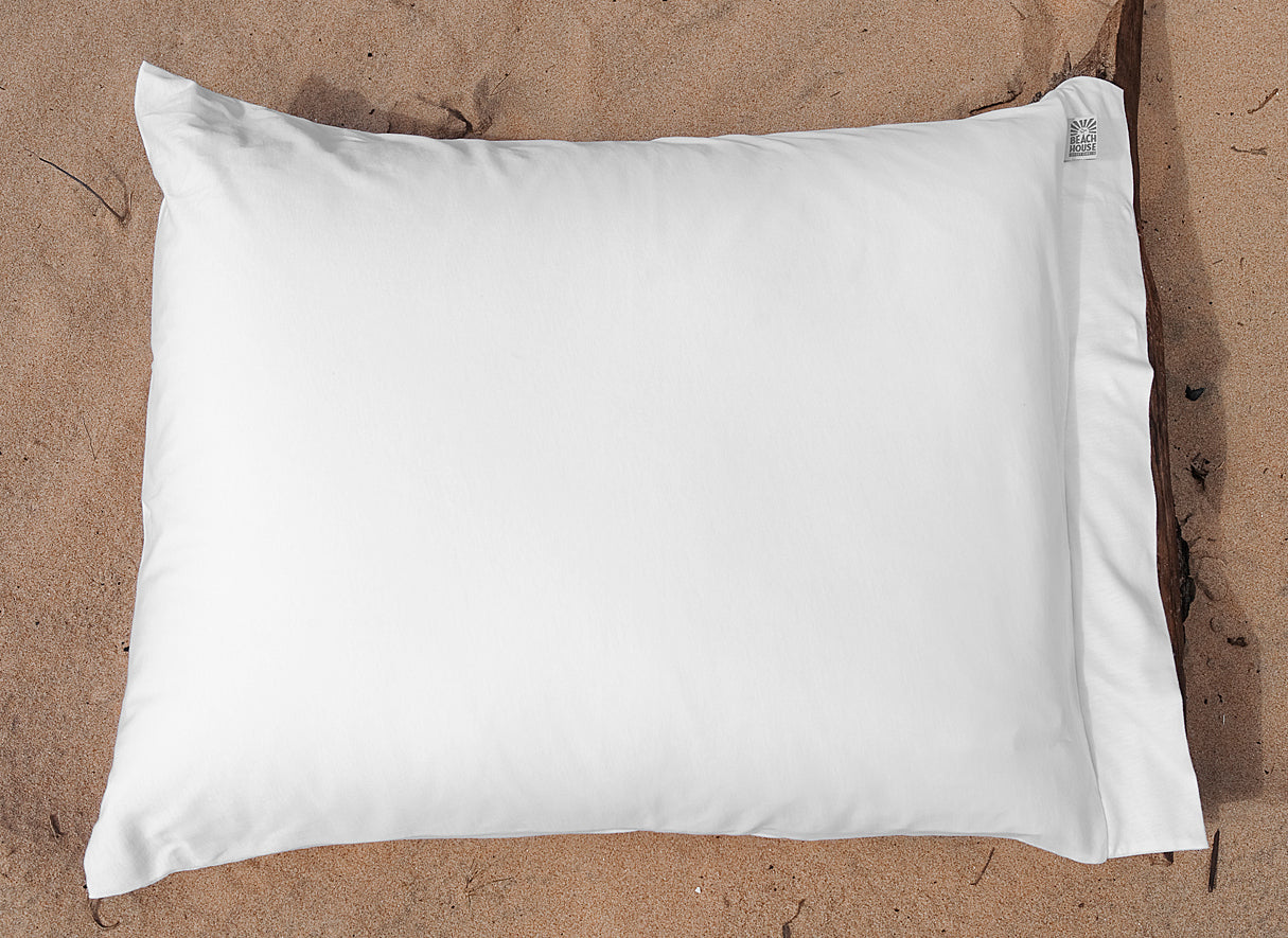 Beach House Örngott Plain White