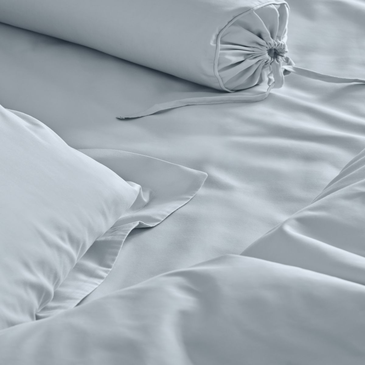 Mille Notti Satina Påslakan Ljusblå